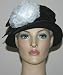 Flapper Hat Edwardian Style Tea Hat Wedding Hat Church hat NEW design by Darna “Madame Ronda” Black Hat