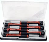 Felo 0715731844 Set of 6 Slotted Phillips Precision Screwdrivers 240 Series Felo 0715731844 Set of 6 Slotted Phillips Precision Screwdrivers 240 Series