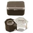 10x Hexagon Chrome Loupe Jewelers Gem Magnifier Tool