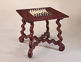Powell La Questa Cottonwood Game Table with Game Pieces