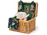 Picnic Time 215-19-123 Green Napa Wine and Cheese Picnic Basket 2-person