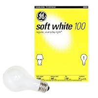 48 100 Watt GE Soft White Incandescent Light Bulbs