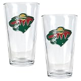 Minnesota Wild Set of 2 Beer Glasses
