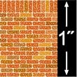 Dollhouse Wallpaper 1:48 Scale Red Brick Paper