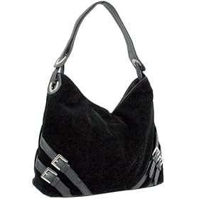 Faux Suede Fashion Handbag