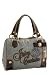 Juicy Couture Daphne Tassel Satchel Bag Tote Silver Lining Taupe