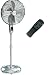 Honeywell HS-1040RE Chrome pedestal fan with remote control