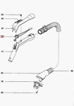 Miele Flush Socket Outlet for SES Hoses 100,105,110