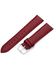 Hadley-Roma Womens LSL725LQ 200 20-mm Red Java Lizard Grain Watch Strap