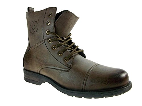 Polar Fox by D Aldo Men's 508009 Distressed Combat Boots