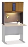 Series A 36 Desk with Hutch (Natural Cherry)