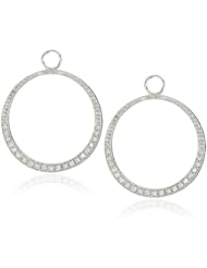 KC Designs "Charmed Life" Diamond 14k White Gold Circle Ear Charm, Medium