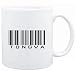 Mug White " Tongva BARCODE " Languages