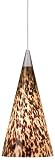 Tiella Taos 800MPTAOA Mini Cone (8"H x 4"W) Blown Glass Low Volt 50 watt Pendant