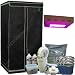Growset Homebox Light + 120W Grow LED Panel + Klima Growzelt