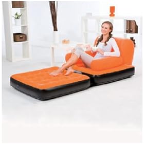 Inflatable chair bed