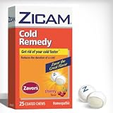 Zicam Cold Remedy Zavors Coated Chews, Cherry, 25-count Box (Pack of 3)