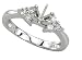 14K White Gold Diamond Engagement Ring Semimount