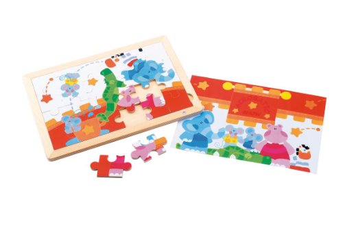 Sevi 82075 - Doppelseitiges Puzzle mit Zirkusmotiv Preisvergleich