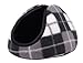 Simplicity Women's Mens Warm Furry/ Fleece Ear Muffs Winter, Grey Plaid