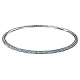  : Clear Crystal Bangle - Aqua