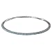 Clear Crystal Bangle - Aqua