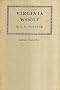 Virginia Woolf: The Rede Lecture 1941. First Edition.
