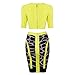 Whoinshop Women's Bodycon Skirt Set 2 Pieces 3/4 Sleeves Celebrity Bandage Dress