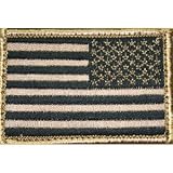 Blackhawk 90DTFV-R American Flag Patch w/Velcro, Tan/Black, Reversed