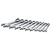 SK 86240 SuperKrome 10 Piece 12 Point 10-Millimeter to 19-Millimeter Short Combination Wrench Set