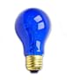 25 Watt A19 Transparent Blue Light Bulb