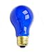 25 Watt A19 Transparent Blue Light Bulb