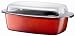 Silit 5-1/2-Quart Gourmet Roasting Pan with Lid, Energy Red