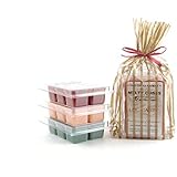 Cabin Retreat 3pk Melty Cube Scented Wax Melts: Fresh Balsam (#1 Seller for 13 years -evergreen), Cedarwood Vanilla, Log Cabin (blend of fresh evergreens, pinecone and cinnamon). 3.2 oz each