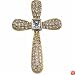 Two Tone Faith Cross Pendant