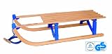 Tashiro Fun Klappschlitten inkl. Schlittenleine, buche / blau, 100x35x25, TÜV/GS zertifiziert