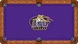 LSU Pool Table Felt - Professional 9ft - LSU Tigers Logo