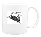 Mug with mormon, insect, bug, grey, cricket