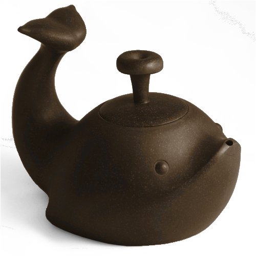 Black Baleen Whale Chinese Yixing Clay Tea Pot 12 ounces Black Baleen Whale Chinese Yixing Clay Tea Pot 12 ounces