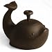 Black Baleen Whale Chinese Yixing Clay Tea Pot 12 ounces