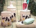 COW Bathroom Accessory Set Cows Bath Room Toothbrush Holder Tumber Soap Pump Lotion Dispenser Accessories Set