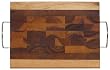 Wood Small Rectangle Cutting Board Tray 12" x 16"