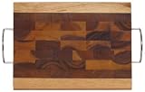 Wood Small Rectangle Cutting Board Tray 12" x 16"