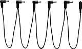 Godlyke Power-All System C-5/R 5-Connector Right Angle Daisy Chain Cable Black