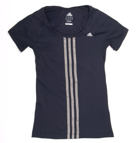 Adidas Damen T-Shirt CL Q34, phantom/blacksilver, 38 Preisvergleich