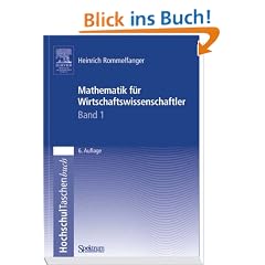 Mathematik f�r Wirtschaftswissenschaftler I: Mit �bungsaufgaben und L�sungen: BD 1