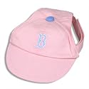 Boston Red Sox Dog Pink Puppy Pet Baseball Hat Cap - Medium Officially Licensed MLB
