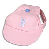 Boston Red Sox Dog Puppy Pet Pink Baseball Hat Cap - Small Officially Licensed MLB by Sporty K9