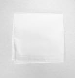 100% White Cotton Pocket Square - 13