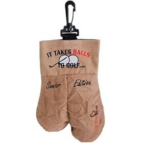  My Sack It Takes Balls To Golf Senior Edition Golf Ball Holder